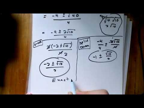 Solving using the Quadratic Formula - YouTube