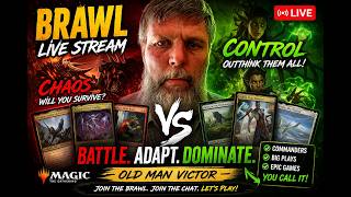 MTG BRAWL LIVE — Chaos vs Control… Which Deck Wins? (part 1)