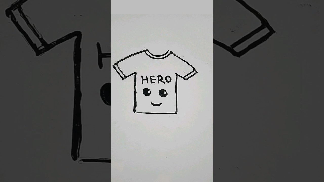 Cute T-Shirt Drawing 