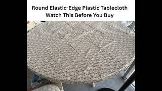 Misaya Round Waterproof Table Cloth in a Variety of Designs - Watch Before Buying