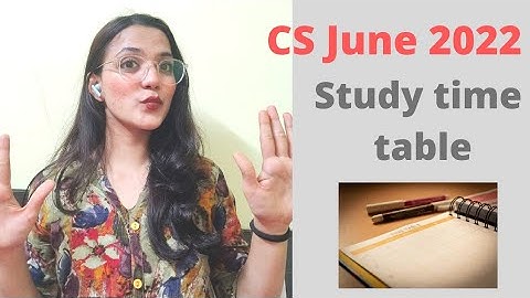 Study Time table for CS June 2022 students | How to plan | Neha Patel #mission20k