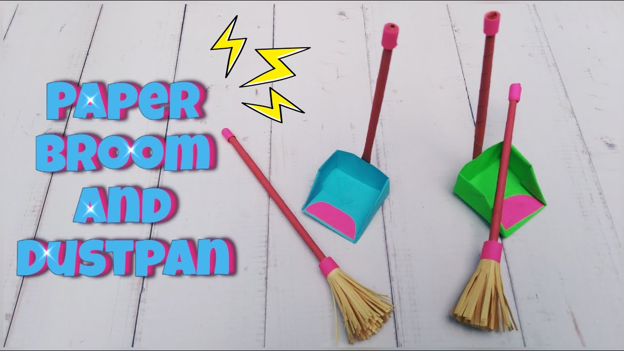 Paper Broom And Dustpan Craft