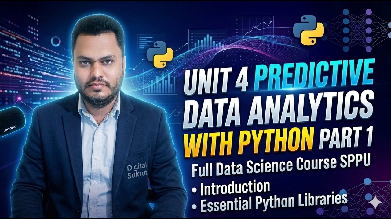 Unit 4 Predictive Data Analytics with Python Part1 |Introduction ...