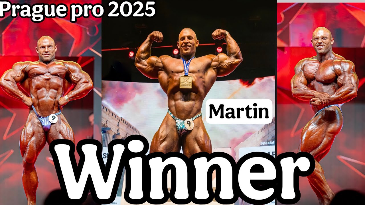 Martin Fitzwater Wins Prague Pro 2025 | Open Bodybuilding Champion 👑🔥