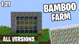 How to Build An AUTOMATIC Bamboo Farm in Minecraft 1.21