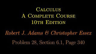Problem 28, Section 6.1, Page 340