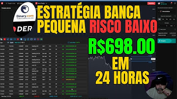 Este é o único Bot Deriv  que tem estratégia para Alavancagem de Banca Pequena!