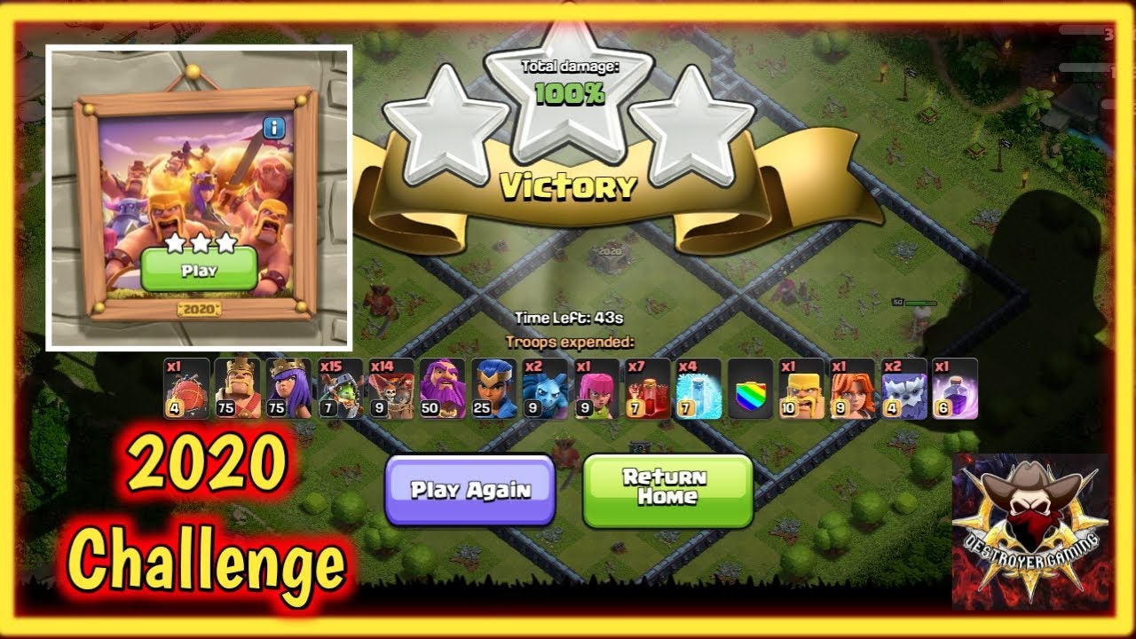 🔴COC LIVE |💥2020 Challenge 3 star💥| Base Visits & Hero Grind | Clash of clans | Road To 7k Sub