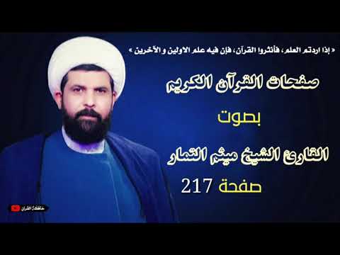 صفحة 217 من القرآن الكريم الجزء الحادي عشر بصوت القارئ الشيخ ميثم التمار 