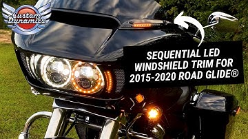 Custom Dynamics® Sequential LED Windshield Trim for 2015-2020 Road Glide®