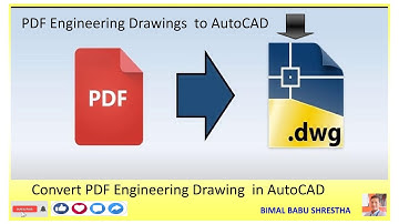 Convert PDF Drawing into AutoCAD File And Align With Given Co-ordinates//Using Amazing Trick.