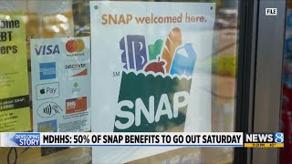 SNAP recipients to receive 50% payments starting Saturday, state says