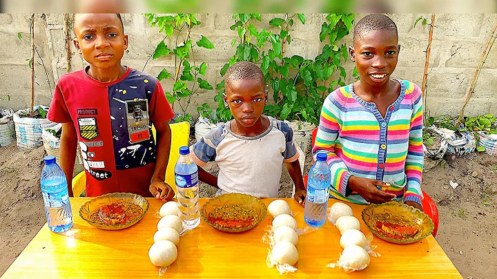 FUFU, OKRO SOUP &FISH EATING CHALLENGE | Pls subscribe