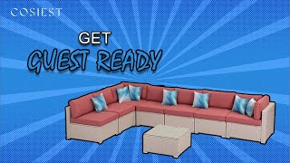 2021 Cosiest New Outdoor Sectional Sofa Set | Outdoor Sofa & Table screenshot 5