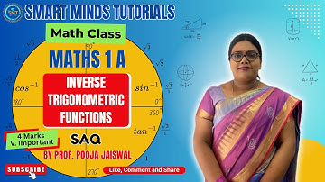 Inverse Trigonometric Functions SAQ | 4 Marks Important | Inter 1st Year Maths| Maths 1A imp SAQ