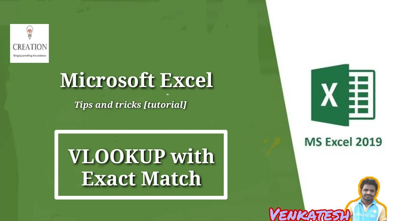 MS Excel - VLOOKUP with Exact Match | Tips and tricks of Microsoft ...