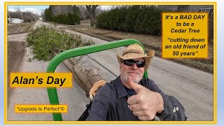 Alan's Day  -     It's a BAD DAY to be a Cedar Tree   'cutting down an old friend of 50 plus years' by Alan's Day 296 views 1 month ago 9 minutes, 29 seconds