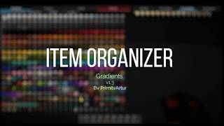 Information item organizer - Gradients v1.3 - Mod Update