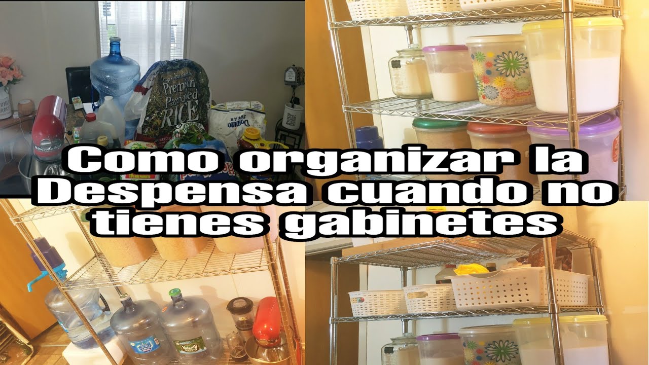 Como Organizar la Despensa cuando no tienes gabinetes TIPS Economicos y