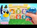 Bluey Makes Fun DIY Slime &amp; Squishies For Bandit From Surprise House | Craft Videos For Kids