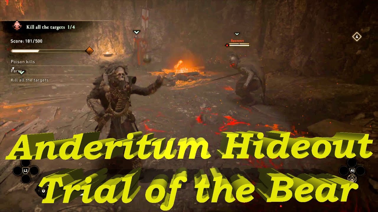 Anderitum Hideout - Trial of the Bear - Mastery Challenge - Assassin's Creed Valhalla