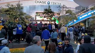 The moment the #Warriors won the 2022 #NBA #championship game in front of #ChaseCenter