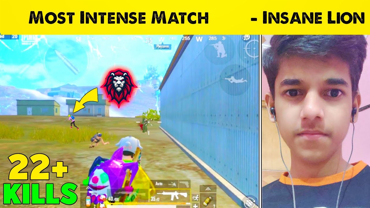 Insane Lion in My Match | Pubg Mobile Lite Gameplay 22 Kills | Pubg Mobile Lite Kps x Gaming