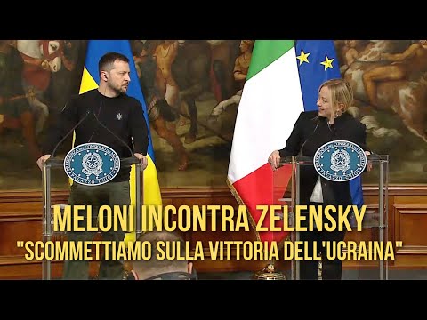 Meloni incontra Zelensky: "Scommettiamo sulla vittoria dell'Ucraina