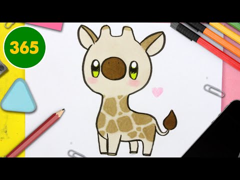 Video: Come Si Disegna Una Giraffa Carina