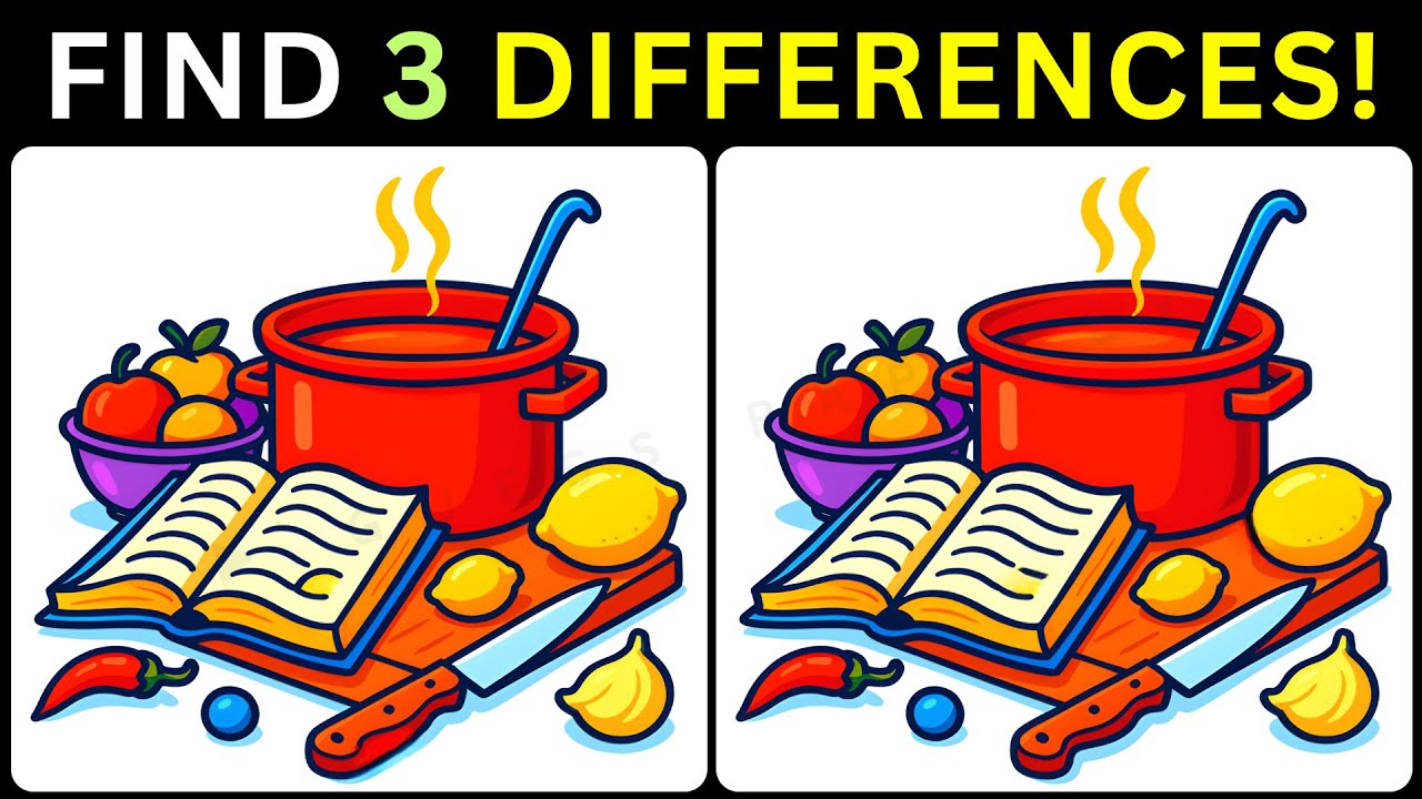 🔔Exercise Your Brain: Hunt Three Changes📅【#252 Brain Game Challenge Spot 3 Differences】