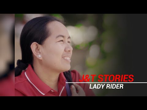 LADY DELIVERY RIDER, MAY KAKAIBANG PARAAN SA PAGDE-DELIVER NG PARCEL | J&T Stories
