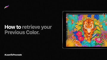 How to retrieve your Previous Color in Procreate