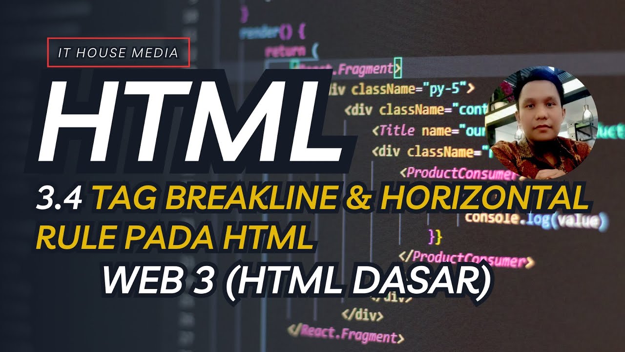 Ruler Html 3.4 Taq Breakline dan Horizontal Rule Pada HTML - YouTube