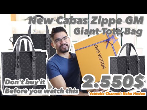 Louis Vuitton Cabas Zippe GM Monogram Eclipse Tote Bag