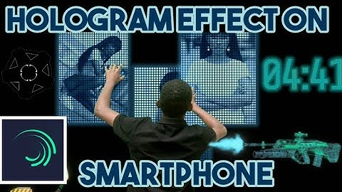 How to make a SCI-FI HOLOGRAM Effect  in alight motion
