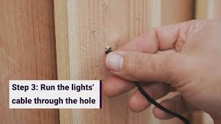 Garden Lights | How to install 12 volt walllights with the Flex cable system