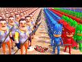 PİJAMASKELİLER ORDUSU VS HELLO NEIGHBOR ORDUSU! 🦸‍♂️🏘️ | UEBS