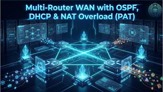 Multi-Router WAN with OSPF, DHCP & NAT Overload