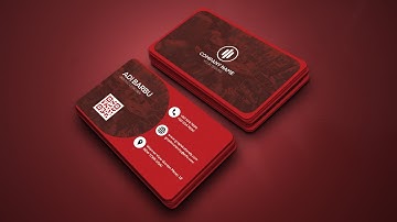 How to Make A Creative Red Business Card Design in Adobe Photoshop CC 2021