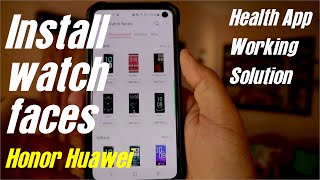 Install watch faces Honor Band 5i | Huawei Health app Issues Resolved screenshot 3