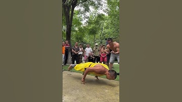 OMG! Shaolin Monk Does INSANE Finger Pushups (Viral Strength Challenge)