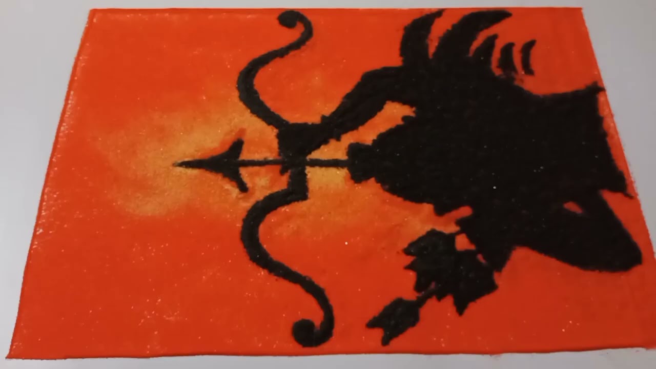 Dussehra Rangoli***💝/Ram Dhanush Rangoli***💝/