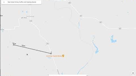 How to measure distance of a straight line in Google maps.
