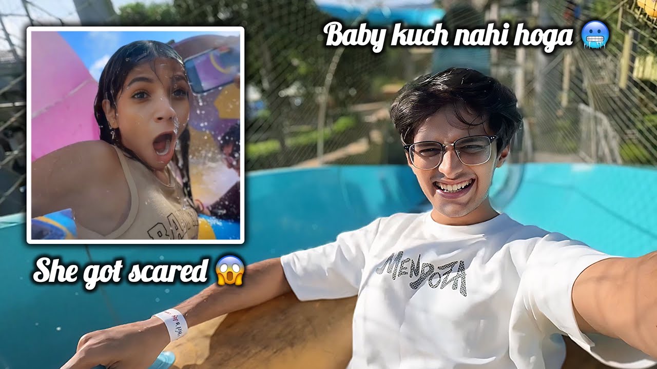 Risky waterpark rides😰 | AdiVen🤍 | ft. 