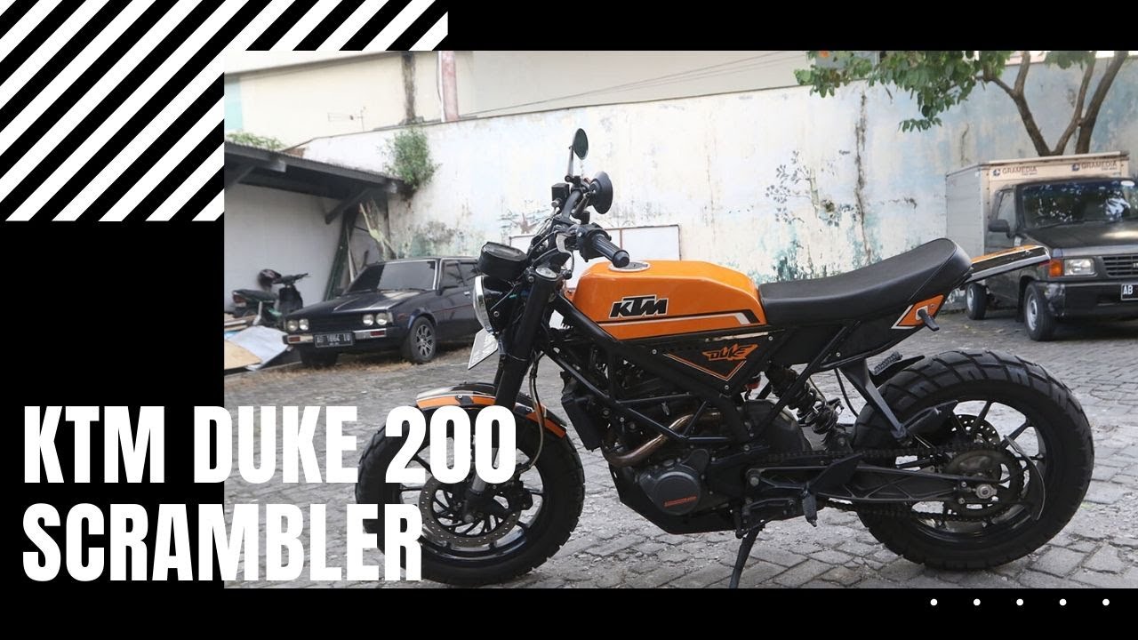 KTM DUKE 200 Gaya Scrambler YouTube