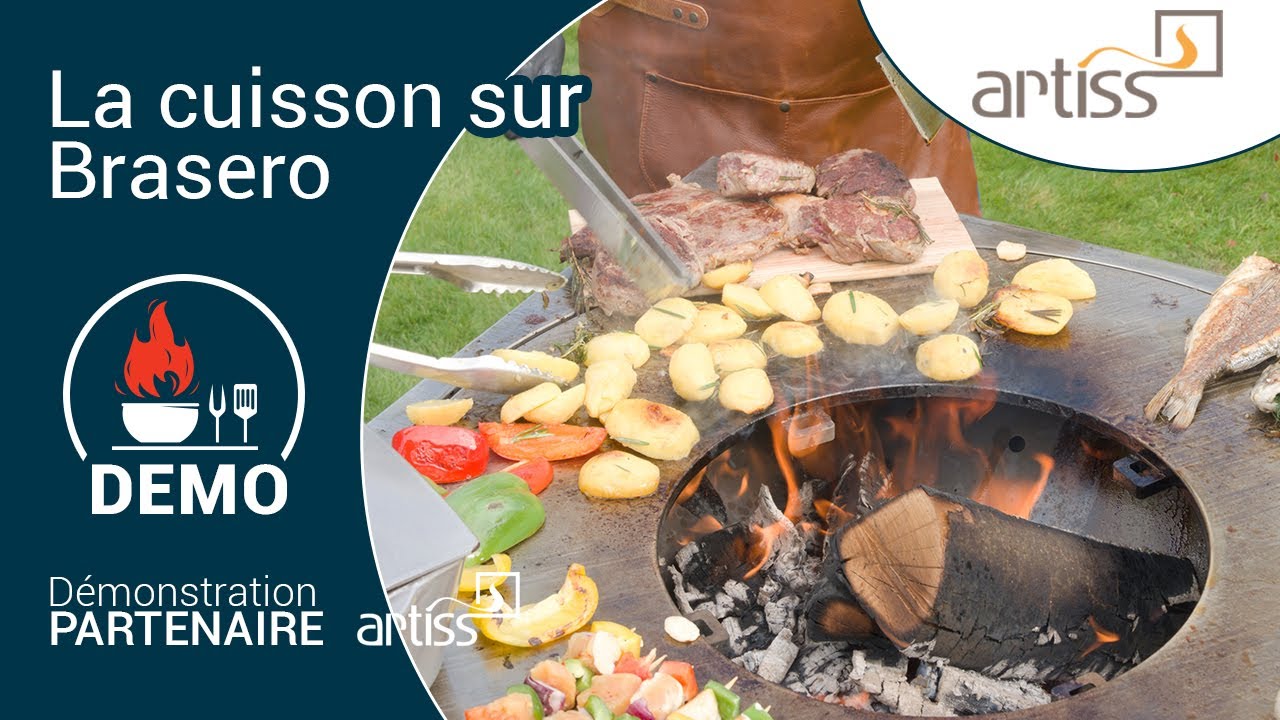 La cuisson sur braséro Artiss Design - Démonstration ! - YouTube
