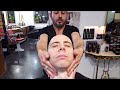 Italian Barber - Relaxing Face shave with Head Massage - ASMR sounds