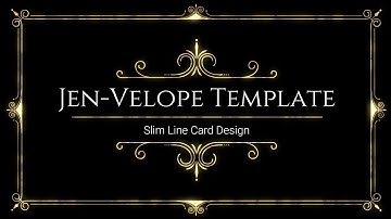 Slimline Card & Envelope Template | Making Handmade Cards | Free Envelope Template Download
