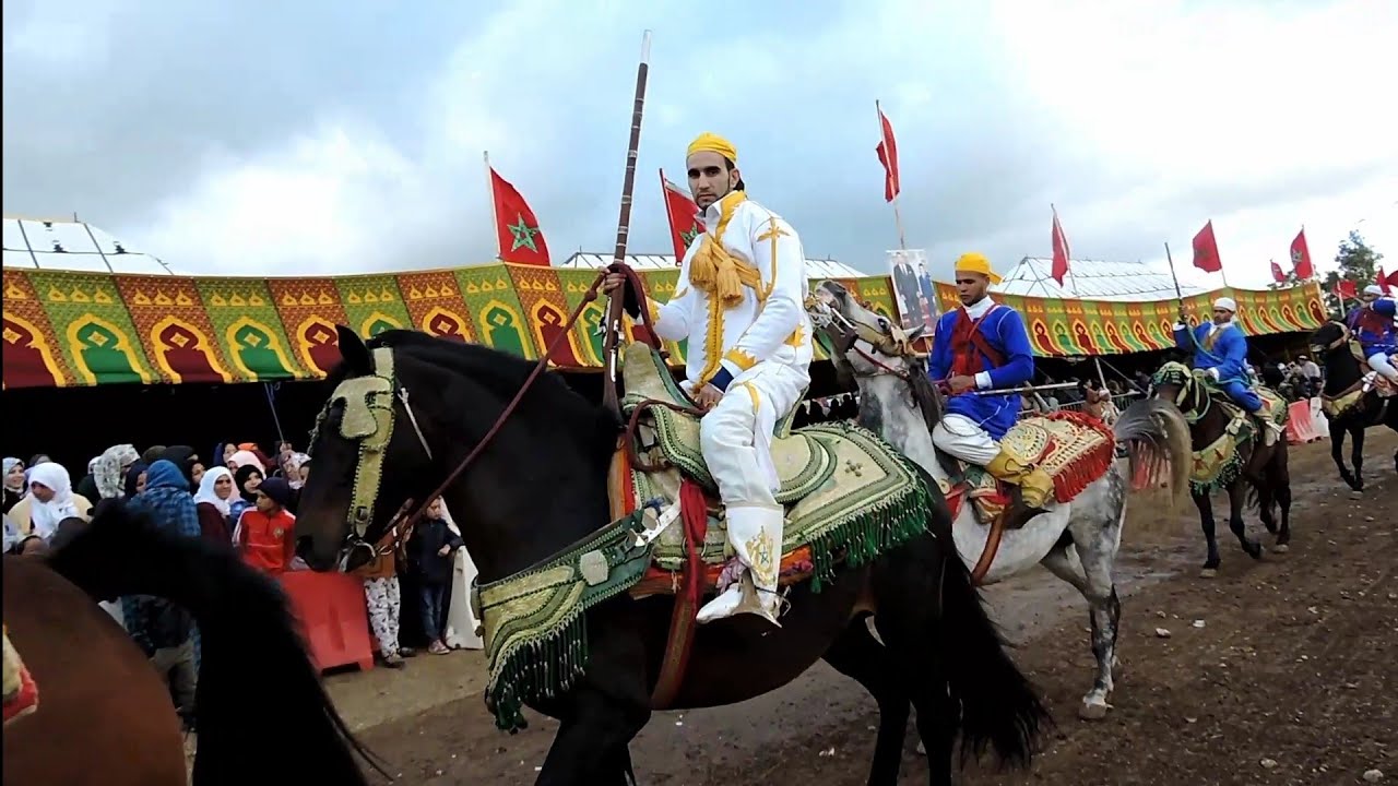 أجي تشوف موسم التبوريدة في سيدي حجاج العلوة المزاب أجواء جد جد رائعة