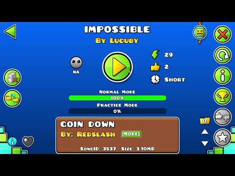 Geometry dash 100% Level Impossible without Hitbox